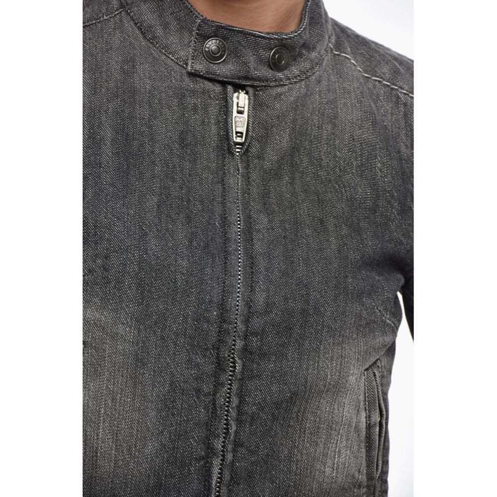 Crop Denim Jacket SHRUNK RACER - Picture 4 of 5